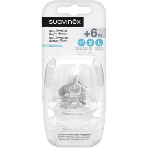 Tetina silicona anatomica - suavinex (t2l 2 u)