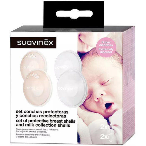 Conchas protectoras + recolectoras - suavinex (set 6 u)