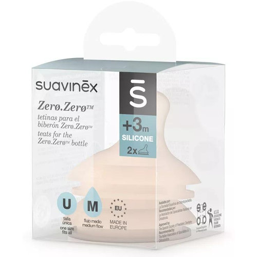 Tetina silicona anticolico - suavinex (flujo m)