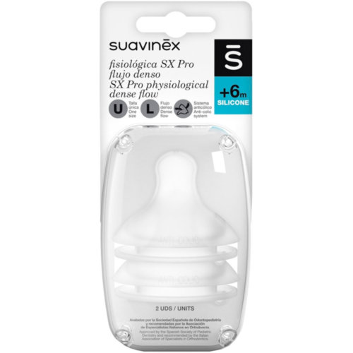 Tetina silicona fisiologica flujo l suavinex 2 unidades - suavinex