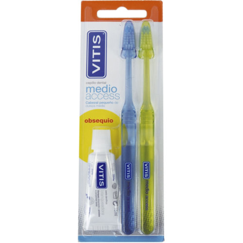 Cepillo dental adulto - vitis access (medio blister 2 unidades)