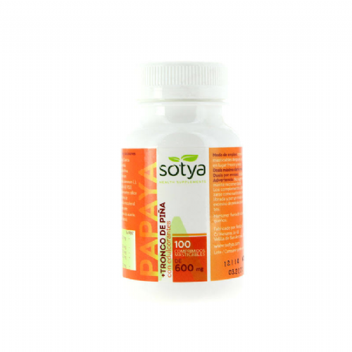 PAPAYA 600 MG 100 COMP SOTYA