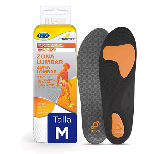 Plantillas zona lumbar - scholl in-balance (talla m 1 par)