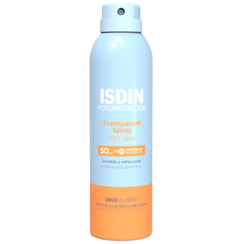 Fotoprotector isdin spf-50 spray transparent wet skin (250 ml)