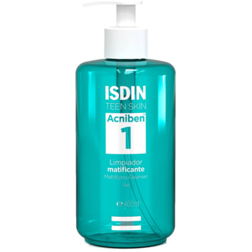 Isdin teen skin acniben limpiador matificante gel (1 envase 400 ml)