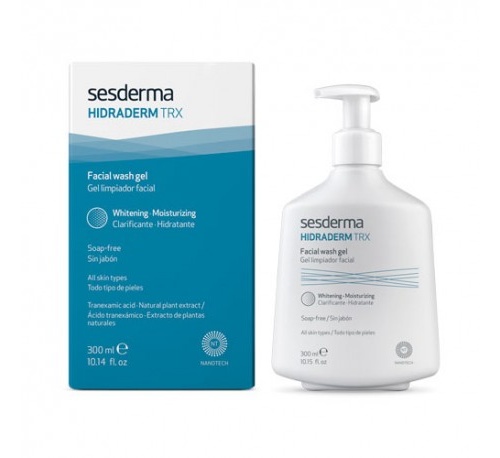 Hidraderm trx gel limpiador facial sin jabon (1 envase 300 ml)