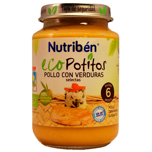 Nutriben eco pollo con verduras selectas (potito junior 200 g)