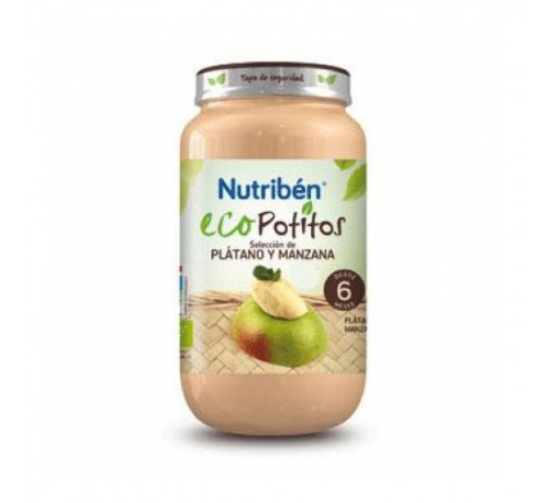 Nutriben eco seleccion platano y manzana (potito grandote 250 g)