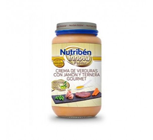 Nutriben innova crema de verduras - con jamon y ternera gourmet (235 g)