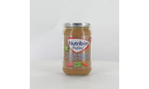 Nutriben ternera con judias verdes y zanahorias (potito 235 g)