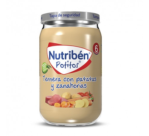 Nutriben ternera con patatas y zanahorias (potito 235 g)