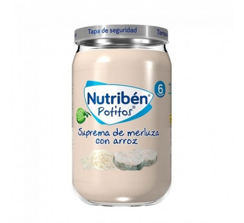 Nutriben suprema de merluza con arroz (potito 235 g)