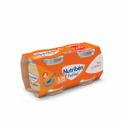 Nutriben potitos pera y platano (2 x 120 g)