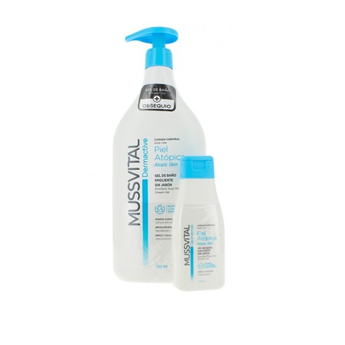 Mussvital dermactiv emoliente piel atopica - gel de baño (750 ml)