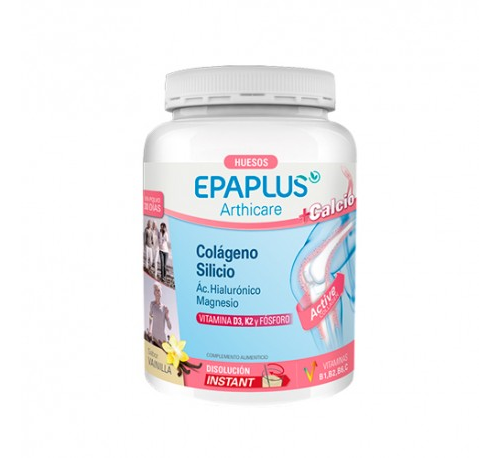 Epaplus colageno + silicio + hialuronico - + magnesio + calcio polvo (1 envase 383.01 g sabor vainil