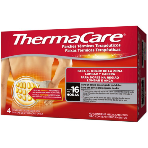 Thermacare parche termico zona lumbar cadera (4 parches)
