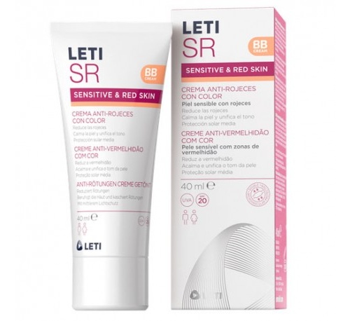 Letisr crema anti-rojeces con color + corrector (1 envase 40 ml + 1 envase 2 g)
