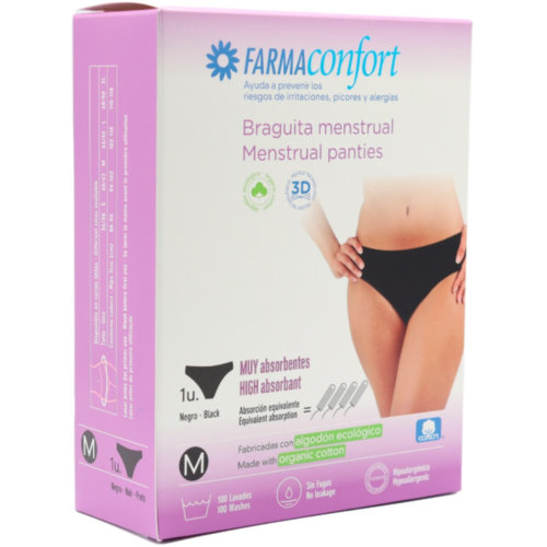 Braga menstrual farmaconfort 1 unidad talla m - farmaconfort