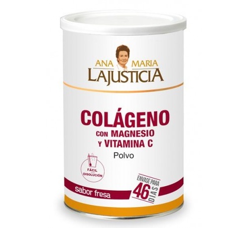 Colageno con magnesio y vitamina c - ana maria lajusticia (1 envase 350 g sabor fresa)