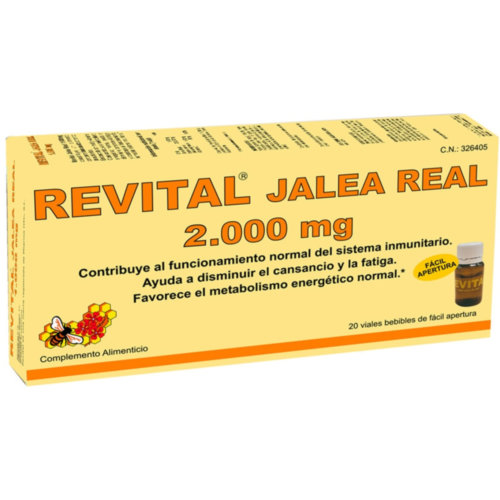 Revital jalea real 2000 mg ampollas bebibles  20 viales 10 ml