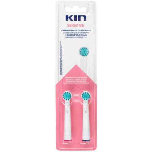Cepillo dental electrico recambio - kin sensitive (2 u)