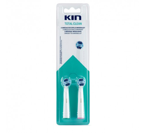 Cepillo dental electrico recambio - kin limpieza total (2 u)