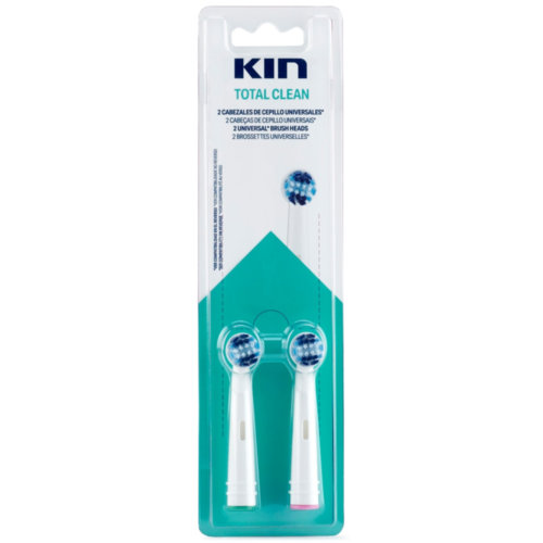 Cepillo dental electrico recambio - kin limpieza total (2 u)