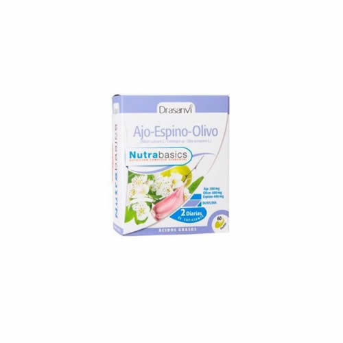 Ajo-espino-olivo 60 perlas nutrabasics drasanvi