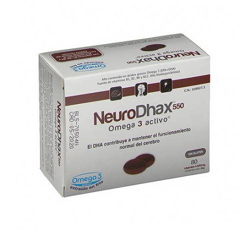 NEURODHAX OMEGA 3 550MG 80CAPS