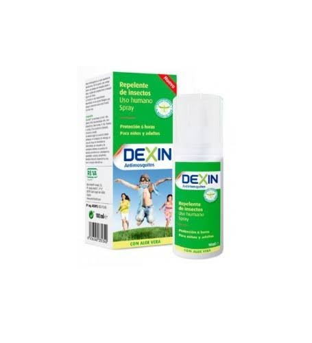 Dexin antimosquitos spray - repelente de insectos de uso humano (100 ml)