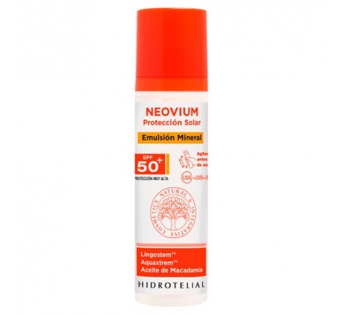 Hidrotelial neovium emulsion spf 50+ - filtro mineral piel seca y atopica (1 envase 100 ml)