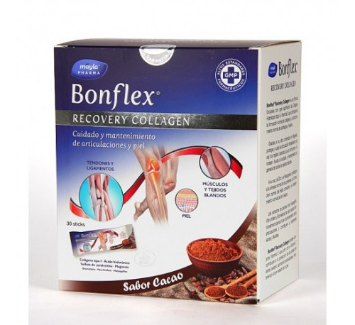 Bonflex recovery collagen (30 stick sabor cacao)