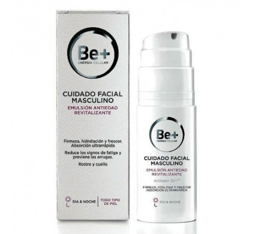 Be+ antiedad cuidado facial masculino - revitalizante emulsion (50 ml)