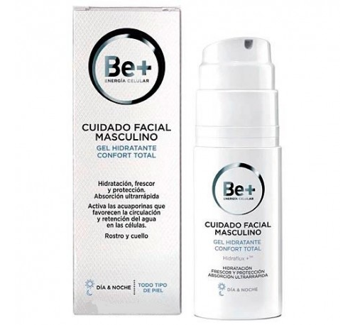 Be+ facial gel hidratante confort total - cuidado masculino (50 ml)