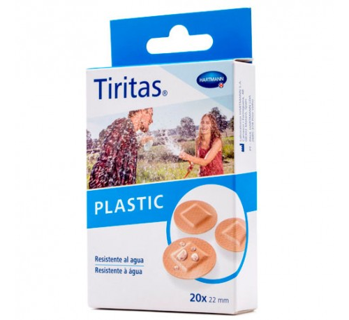 TIRITAS PLASTICO REDONDAS 20 U