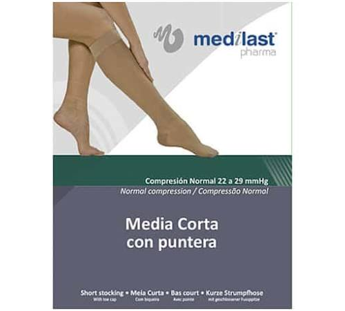 Media corta (a-d) comp normal - medilast con puntera (negro t - eg)