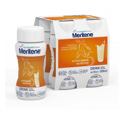 MERITENE ACTIV VAINILLA 4X125