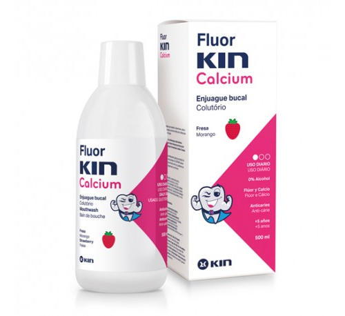 KIN FLUOR CALCIO FRESA 500 ML