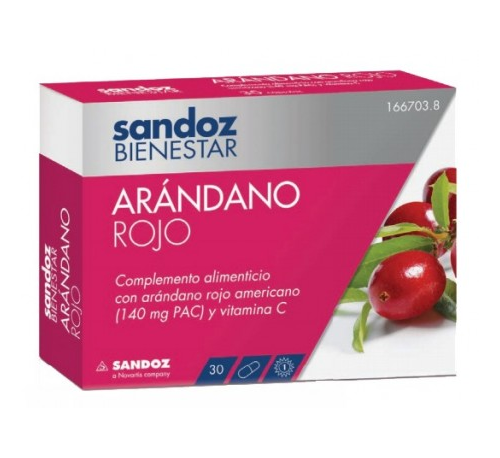SANDOZ BIENESTAR ARAN ROJ 30CA