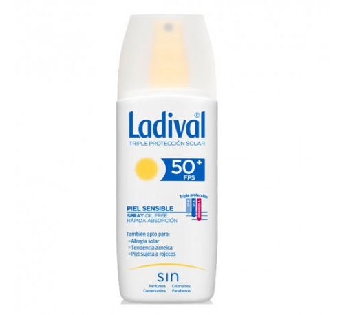 Ladival piel sensible spray fps 50+ (150 ml)