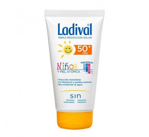 Ladival niños y piel atopica fps 50+ (1 envase 50 ml)