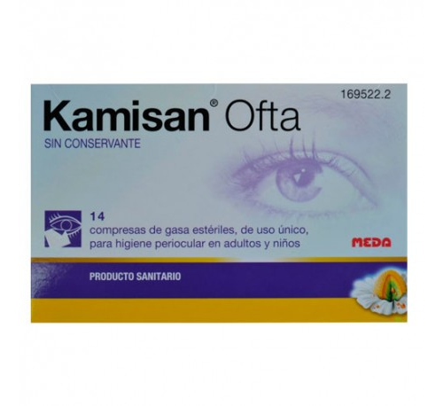 Kamisan ofta sin conservante higiene periocular - gasas algodon impregnadas en solucion (14 compresa
