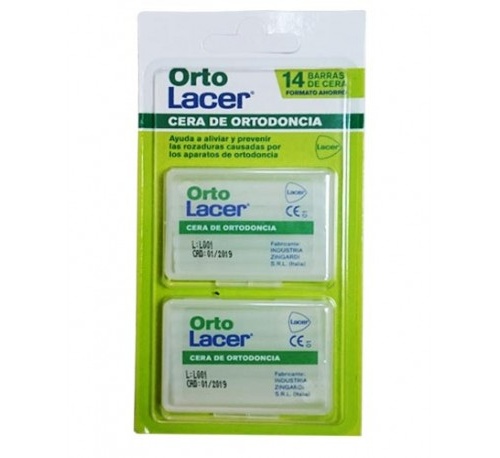 Cera ortodoncia protectora rozadura - ortolacer (14 barritas)