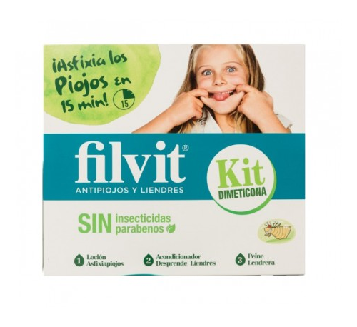 FILVIT KIT ANTIPIOJOS LOCION DIMETICONA ASFIXI + (125 ML)