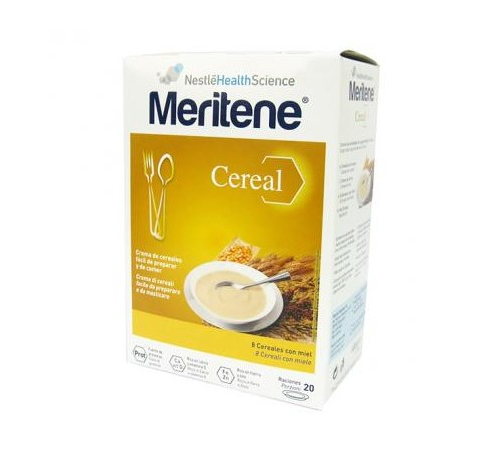 MERITENE CEREAL 8 CEREALES CON MIEL (300 G 2 BOLSAS)