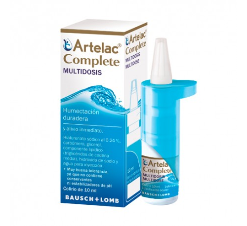 Artelac complete esteril gotas oculares (10 ml multidosis)