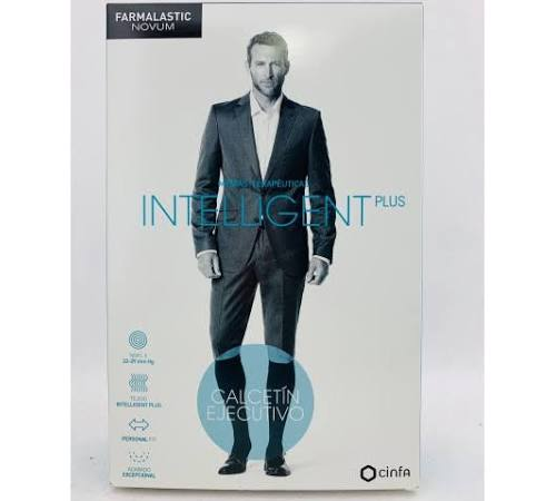 Calcetin elastico terapeutico - farmalastic novum intelligent (t- 3 negro)