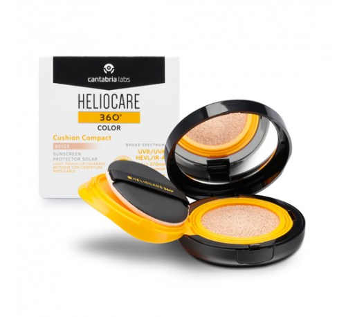 Heliocare 360º color cushion compact spf 50+ - protector solar (beige 15 g)