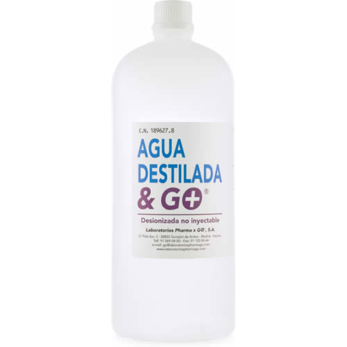 Agua destilada & go (1000 ml)