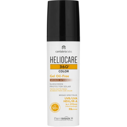 Heliocare 360º spf 50+ color gel oil-free - protector solar (bronze intense 50 ml)